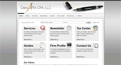 Desktop Screenshot of danaarthcpa.com